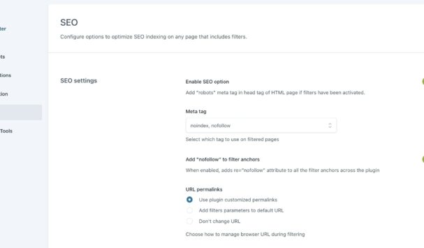Seo settings