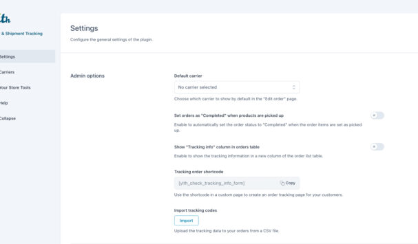 General settings
